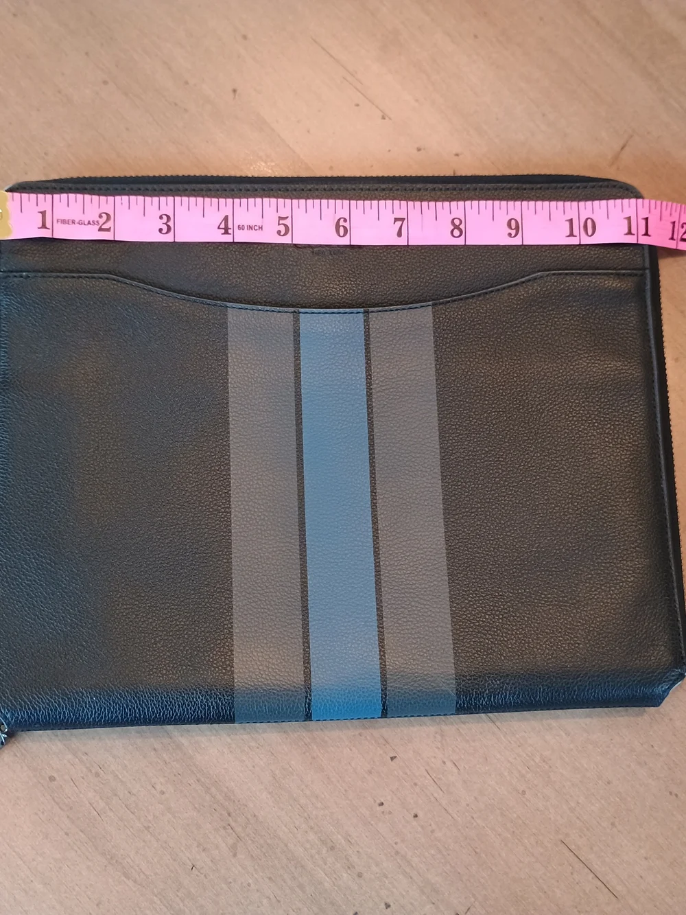Coach structured leather